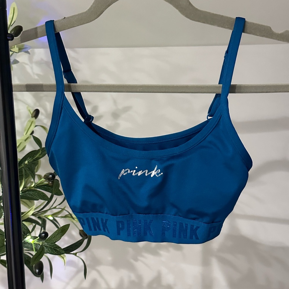 PINK Victoria's Secret Teal Sports Bra